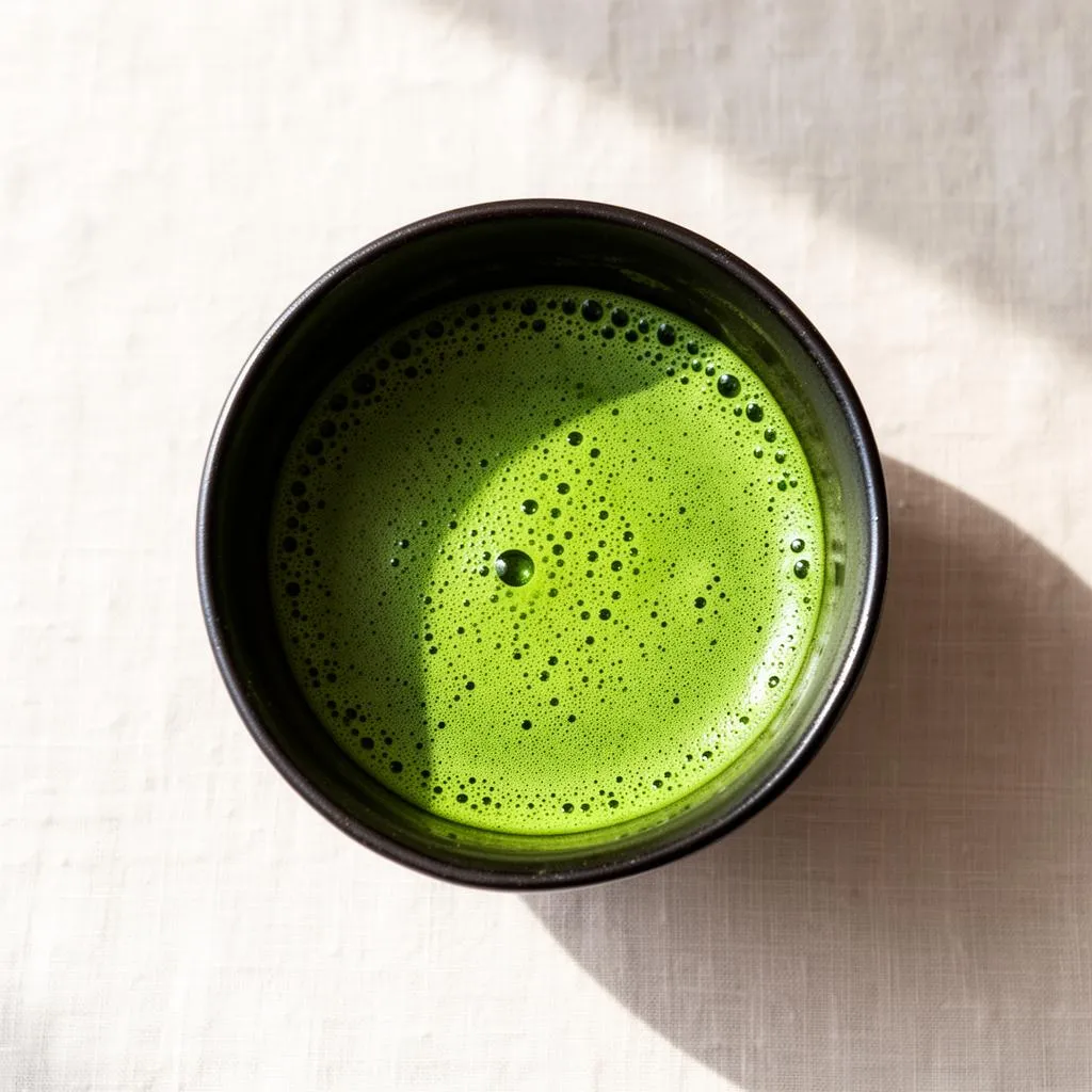 上から見た抹茶のクレマ