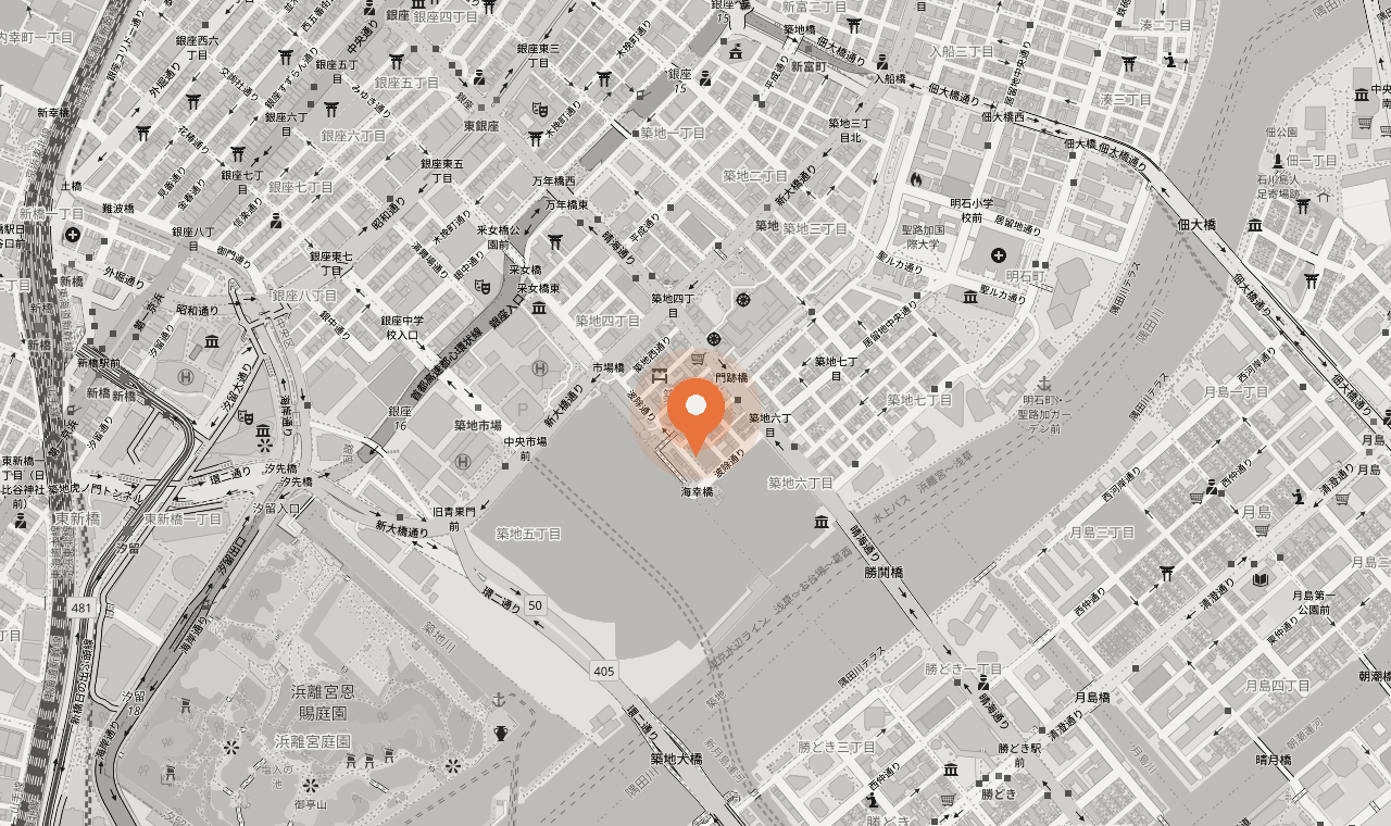 MATCHA STAND MARUNI Tokyo Tsukiji — 東京都中央区築地4-14-18 江戸市ビル 1F